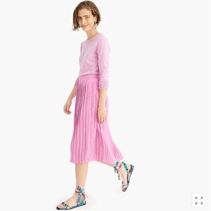 J.Crew pleated midi skirt - L7547 - light petunia (pink)